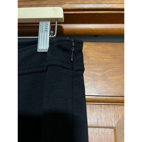St. John Women's Stretch Slim Leg Zip Ankle Pants Tailored Minimal Black Size 12 - Picture 5 of 10